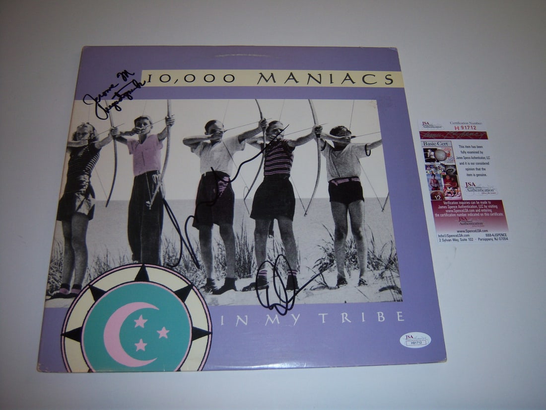 10 000 Maniacs In My Tribe LP with 3 Signatures JSA COA (1 of 1)