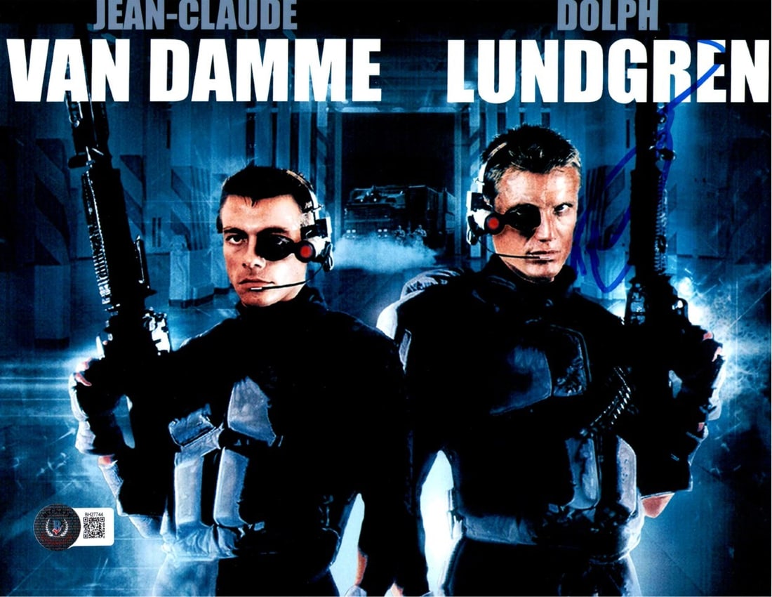 Dolph Lundgren Autographed Universal Soldier 8X10 Photograph Beckett Authenticated (1 of 2)