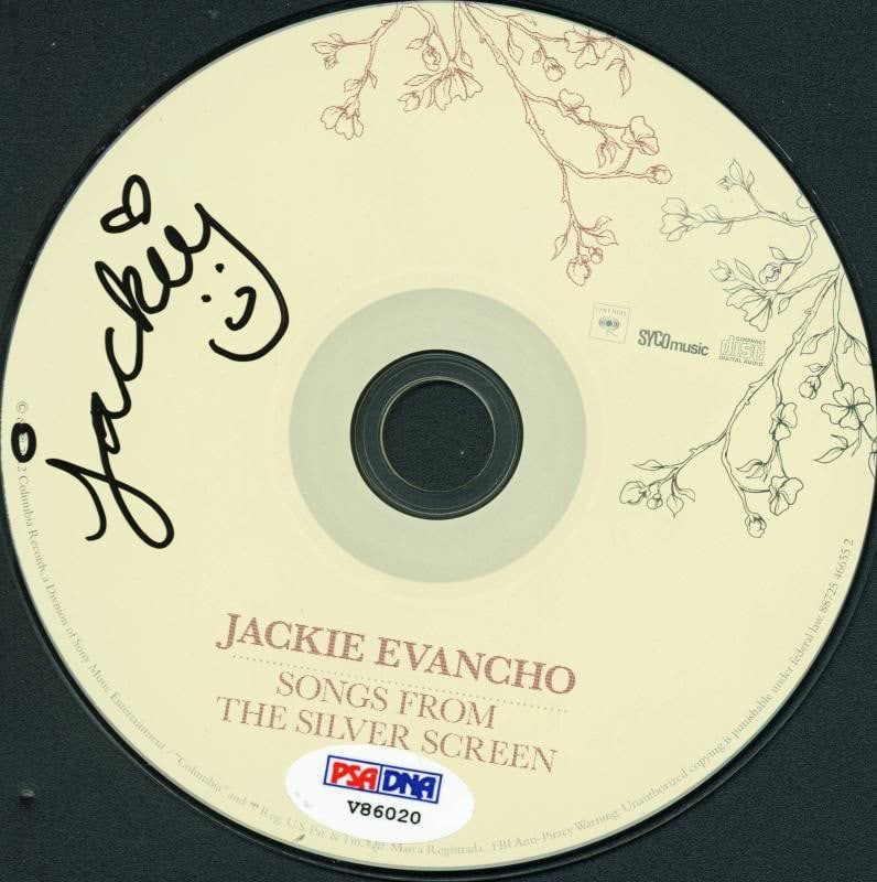 PSA DNA Certified Jackie Evancho Signed Songs From The Silver Screen CD (1 of 2)