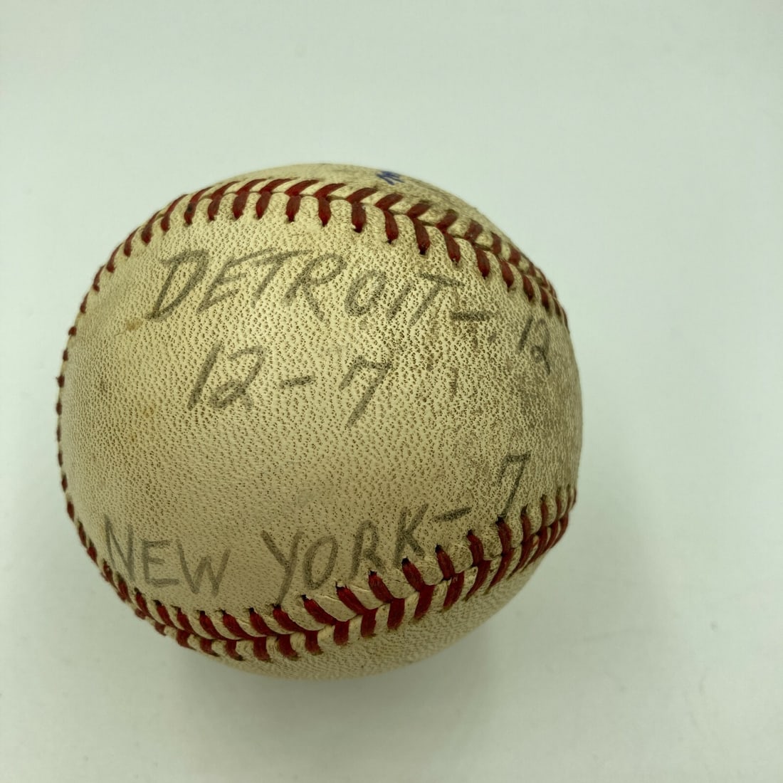 Game Used Final Out Baseball Mickey Lolich Signed Win No. 129 Beckett LOA: Game Used Final Out Baseball Mickey Lolich Signed Win No. 129 Beckett LOA Game-used baseball from Mickey Lolich's career win No. 129, representing the final out of a complete-game 12-7 victory over Ne