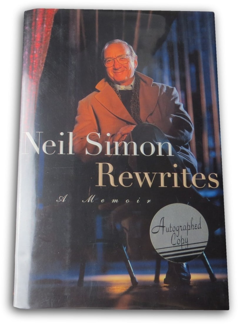 Neil Simon Signed Rewrites Memoir Hardcover Book With JSA Authentication (1 of 4)