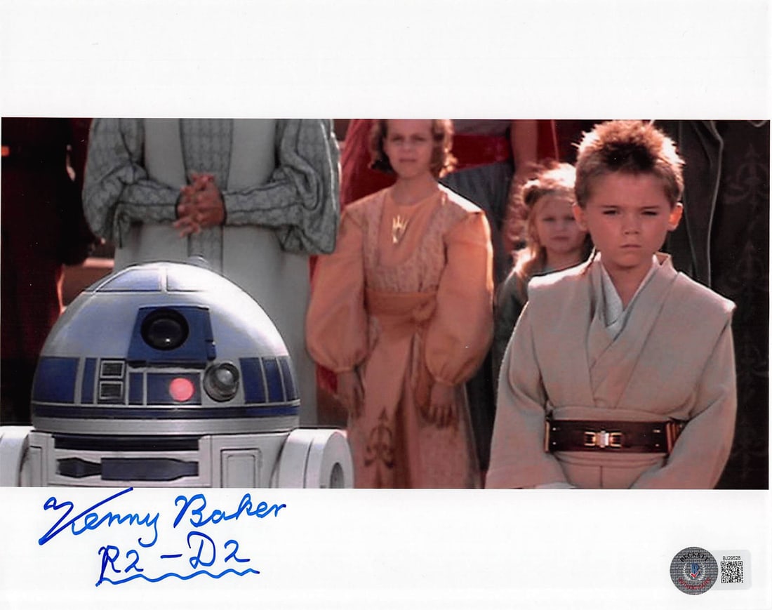 Kenny Baker Signed R2-D2 8x10 Photograph Beckett BAS Star Wars Episode I (1 of 3)