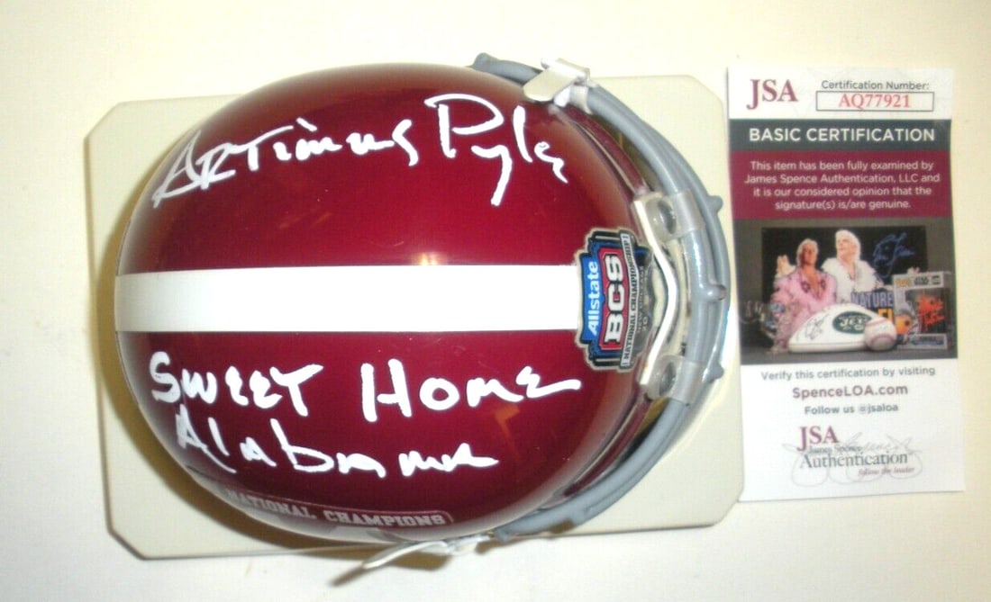 Mini Helmet Signed by Artimus Pyle Lynyrd Skynyrd Sweet Home Alabama JSA COA (1 of 3)