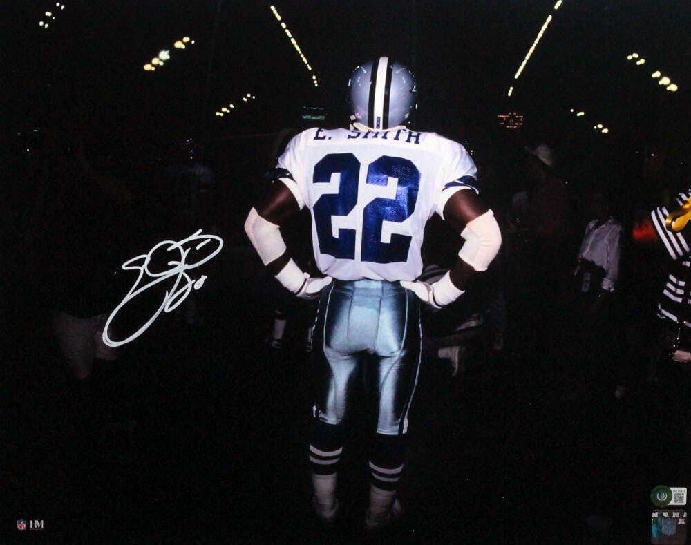 16x20 Signed Emmitt Smith Dallas Cowboys Photo Beckett Hologram (1 of 2)
