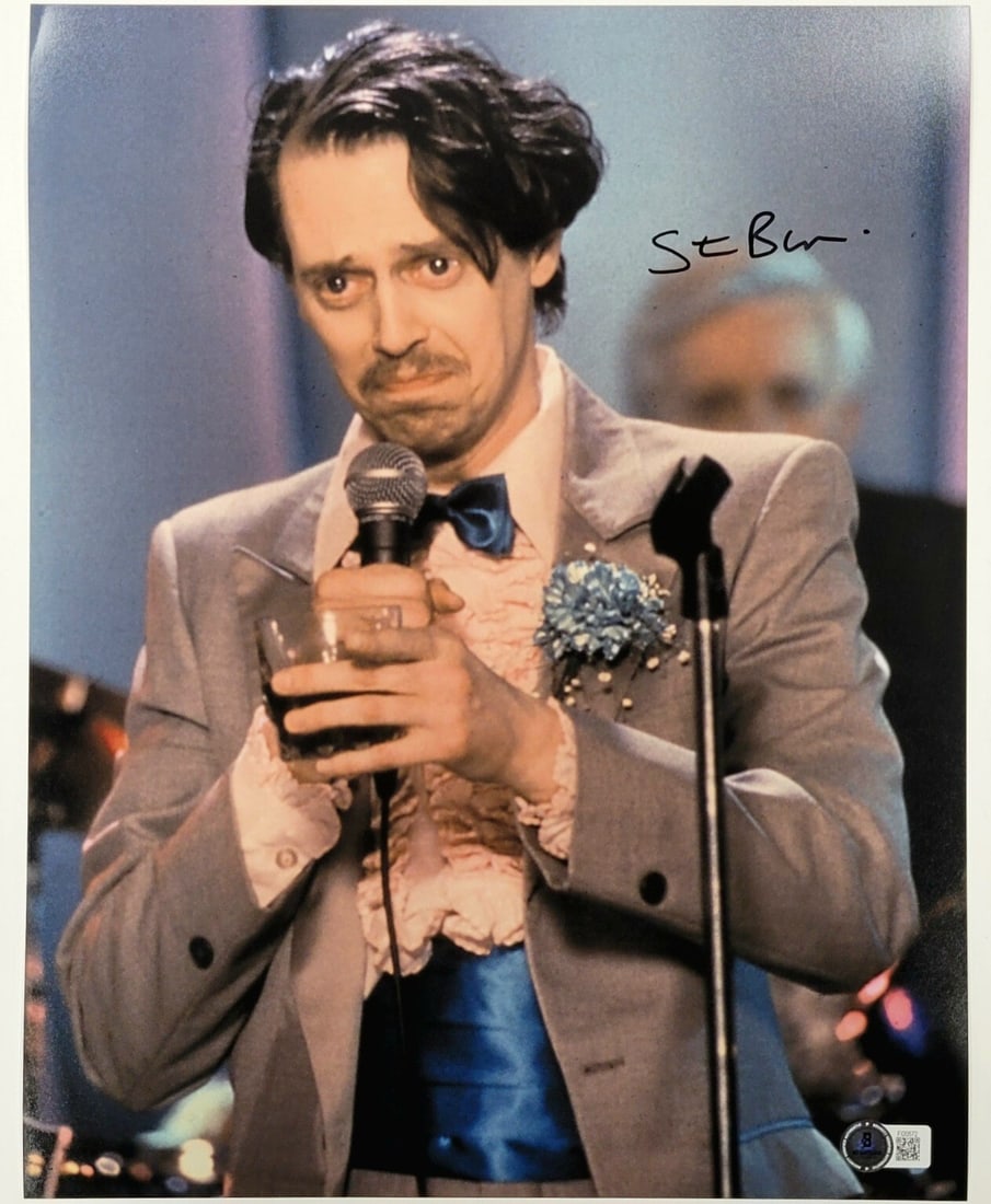 11x14 The Wedding Singer photo signed by Steve Buscemi with Beckett authentication: 11x14 The Wedding Singer photo signed by Steve Buscemi with Beckett authentication This is an original 11x14 photograph from The Wedding Singer, personally signed by Steve Buscemi. The autograph has b