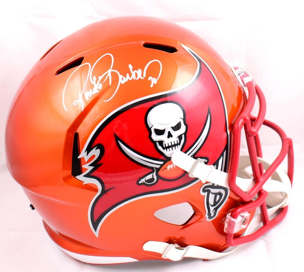 Ronde Barber autographed full size Flash Speed helmet Beckett hologram (1 of 10)