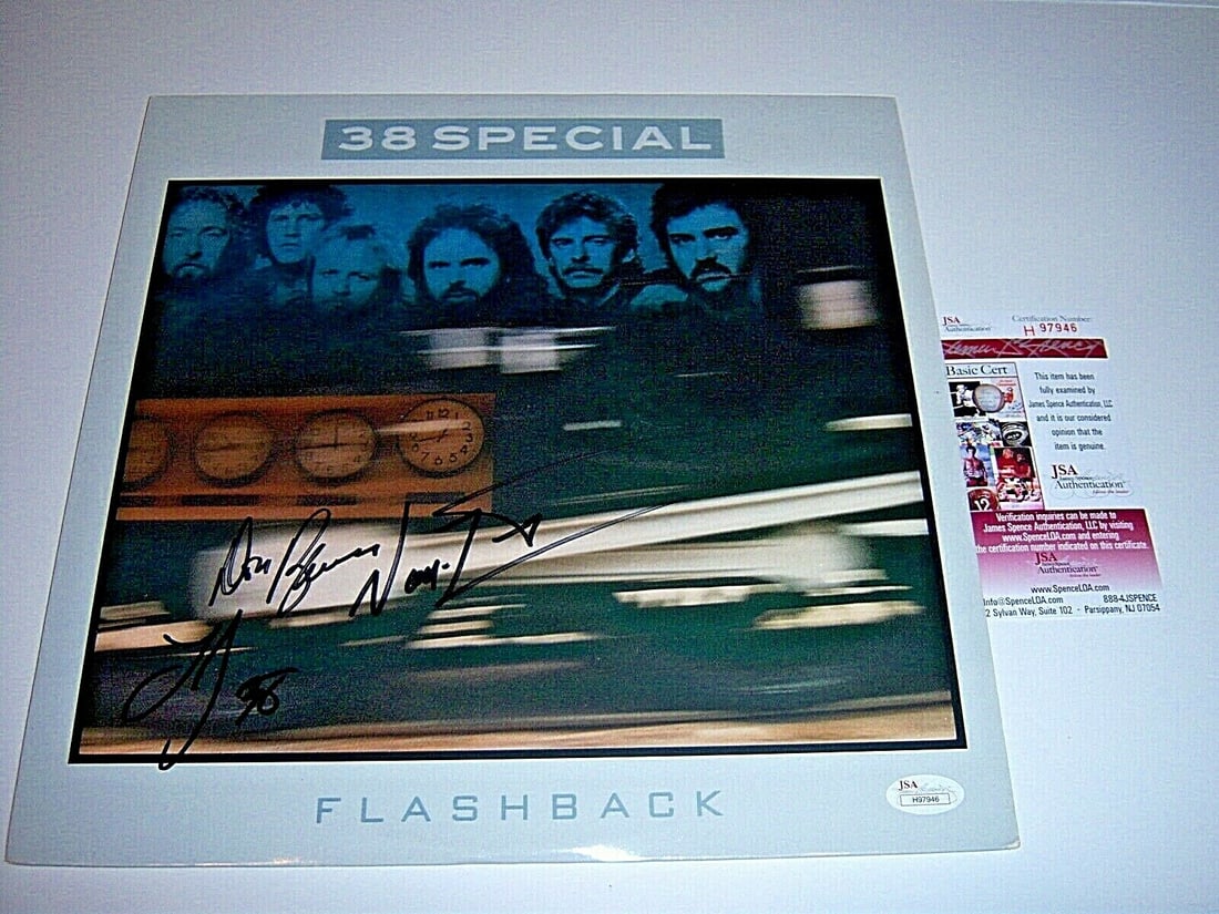 Flashback LP album signed by 38 Special with JSA COA three signatures (1 of 1)