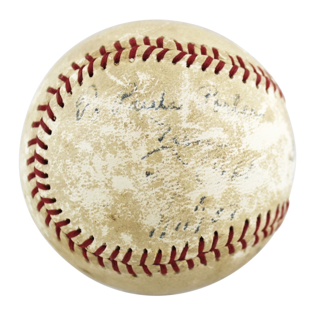 PSA Authenticated Ty Cobb Signed Little League Baseball with 1/11/57 Inscription (1 of 6)