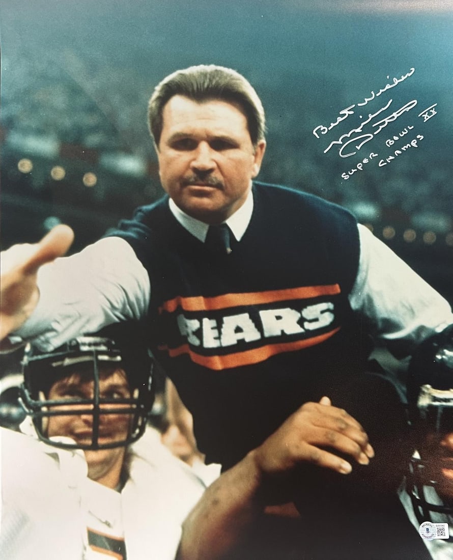 Mike Ditka autographed 16x20 Bears photo Super Bowl XX Champs BECKETT (1 of 1)