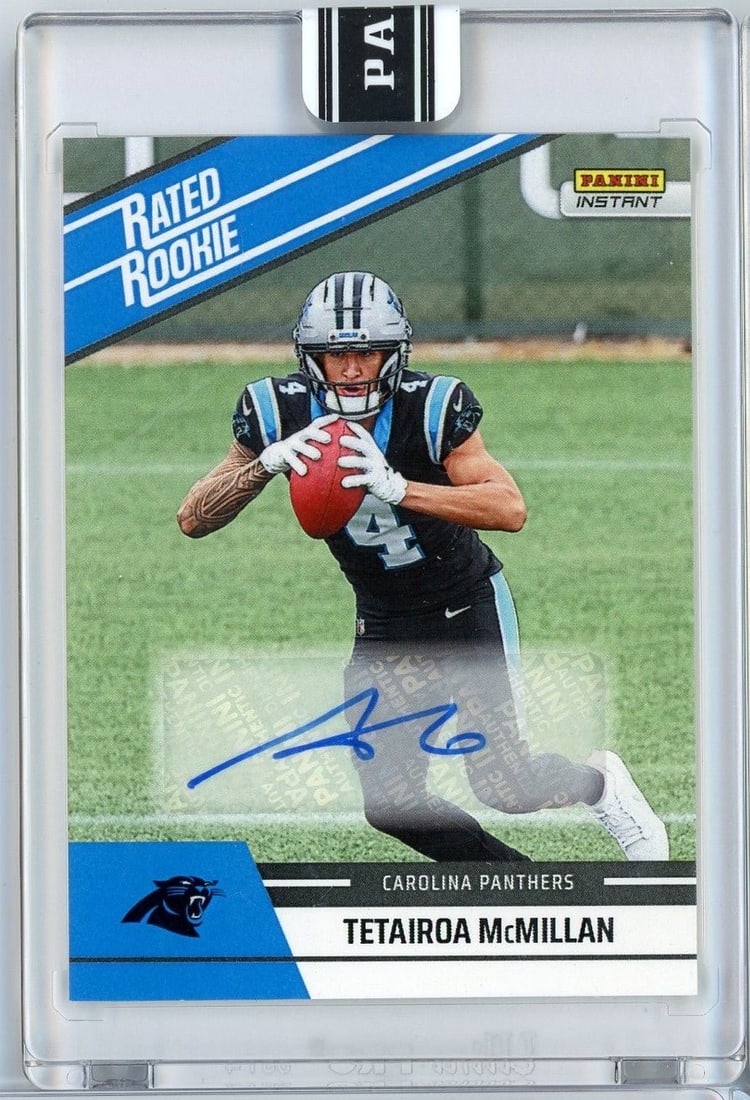 Panini 2025 Tetairoa McMillan NFL Rookie Auto Card 24 /99 (1 of 2)