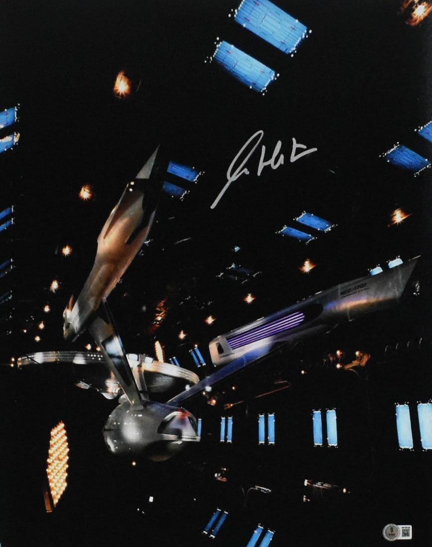 Signed 16x20 Star Trek NCC-1701 Photo William Shatner Beckett BAS (1 of 2)
