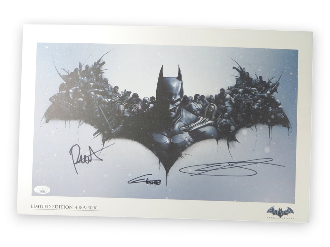 Autographed Batman Arkham Origins 11X17 Poster JSA Baker Holmes Smith (1 of 3)