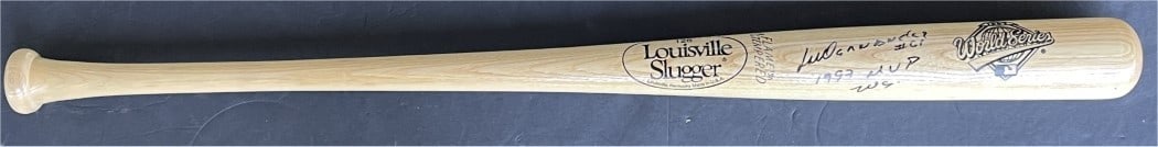 Wooden Baseball Bat Signed by Livan Hernandez JSA Marlins 1997 MVP WS (1 of 6)