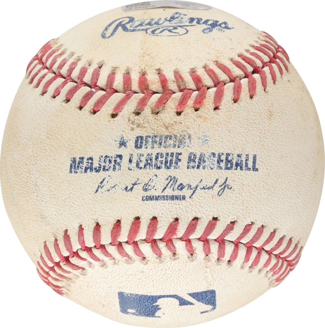 MLB Authenticated game used baseball from Justin Verlander 1 hitter 08 26 2015 (1 of 6)