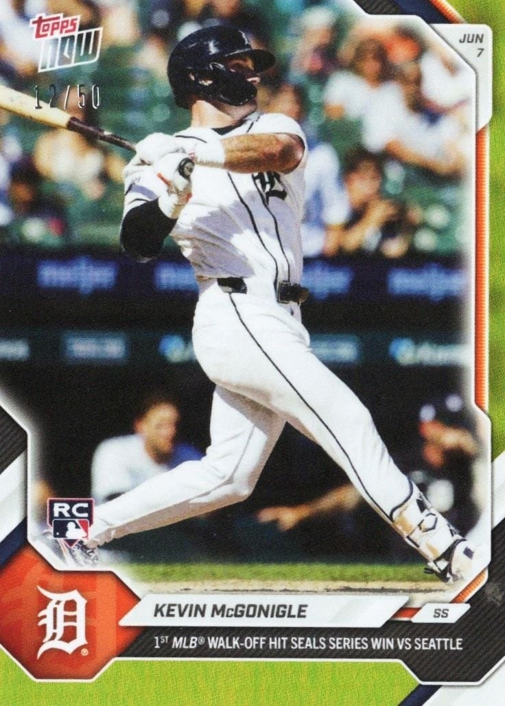 Gold Foil /50 Kevin McGonigle 2026 Topps Now RC Card #302 (1 of 2)