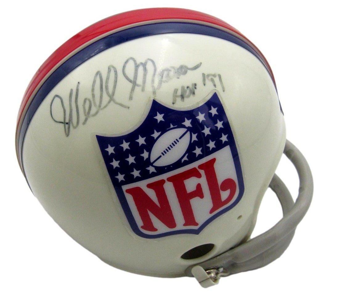 Wellington Mara Autographed Mini Helmet New York Giants JSA Authenticated (1 of 3)