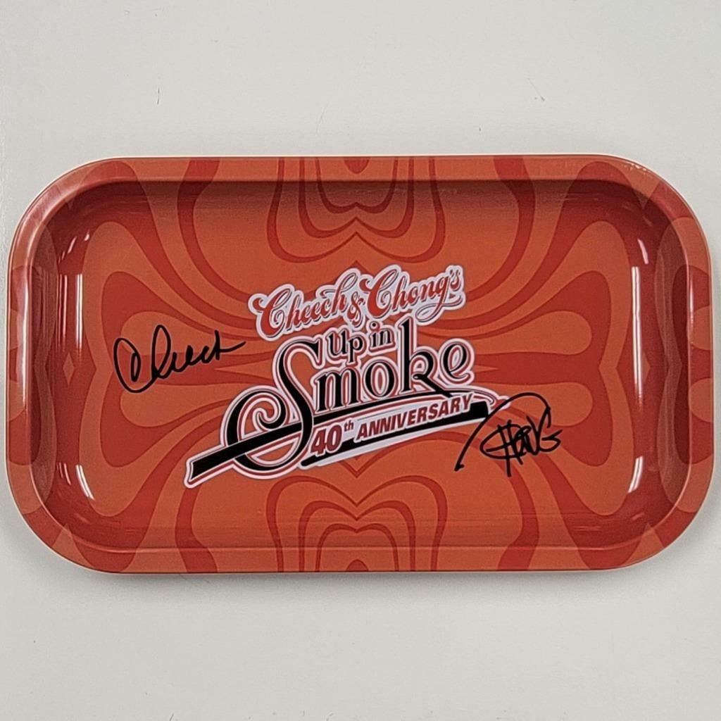6x10 Up in Smoke Rolling Tray Signed by Cheech and Chong Beckett Authenticated (1 of 2)