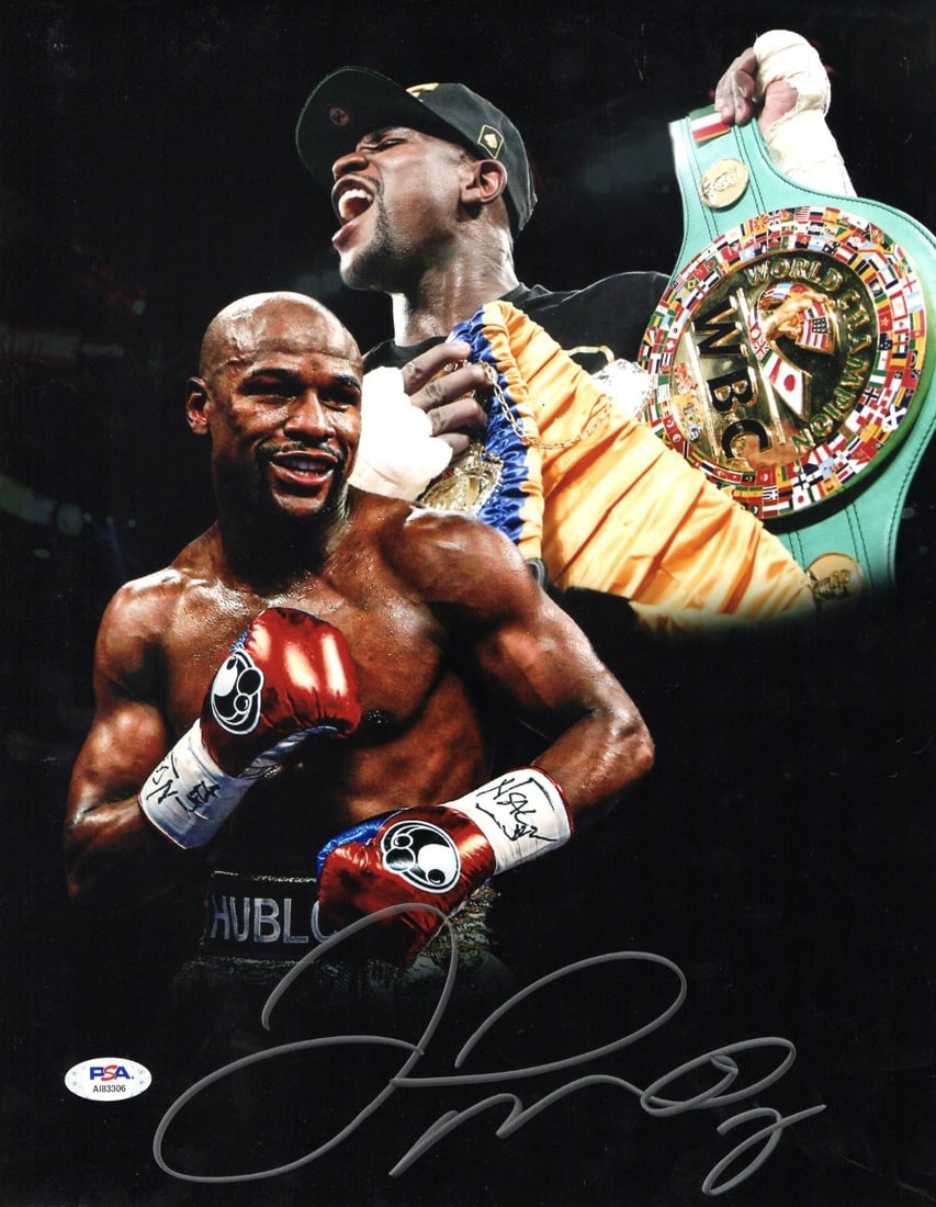 PSA DNA Authenticated Floyd Mayweather Jr Signed 11X14 Boxing Photo (1 of 2)
