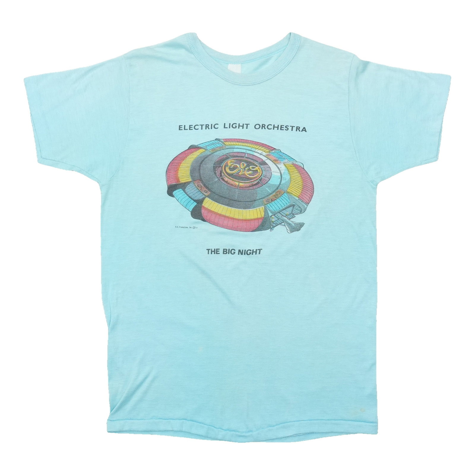 Vintage Blue Tour Shirt Electric Light Orchestra 1977 The Big Night (1 of 4)