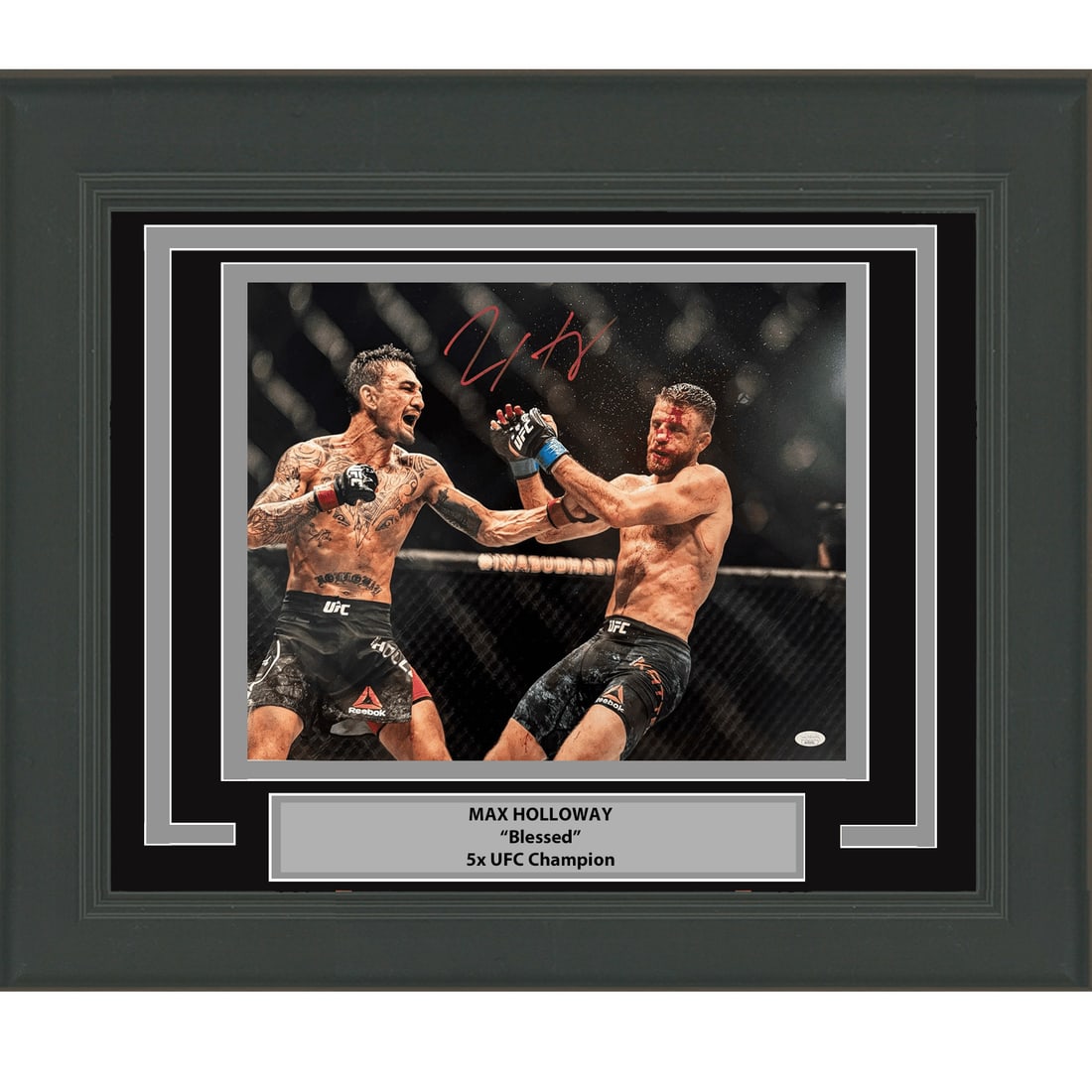 UFC framed 16x20 signed Max Holloway photo with JSA authentication (1 of 1)