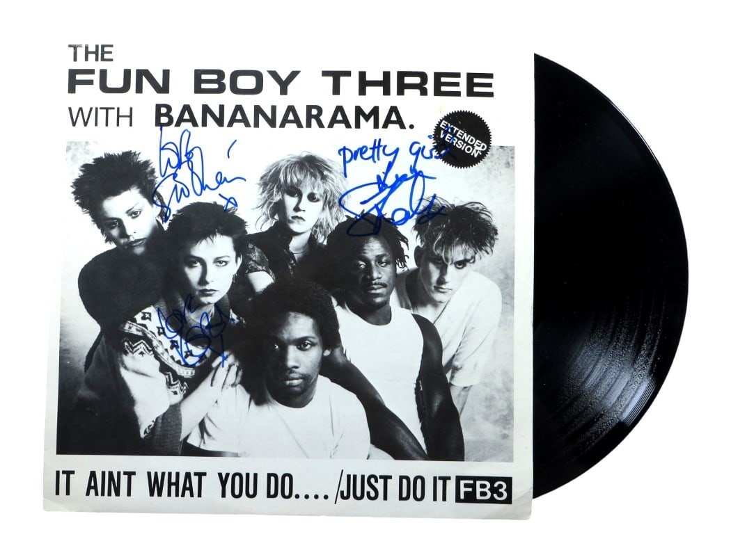 Signed Bananarama record album cover Sara Dallin Fahey Woodward JSA: Signed Bananarama record album cover Sara Dallin Fahey Woodward JSA Original Bananarama autographed record album cover with record included. The cover is signed by Sara Dallin, Siobhan Fahey, and Kere