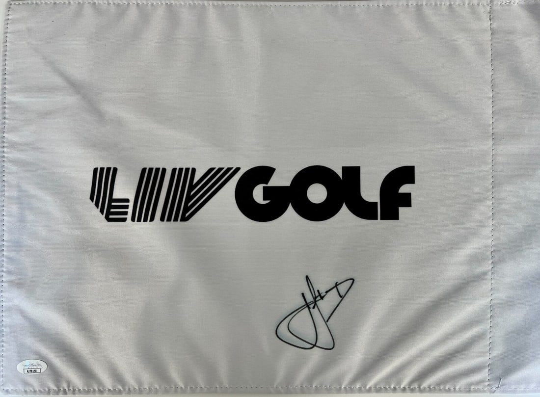 Cam Smith Signed 2023 LIV Golf Pin Flag JSA Authenticated: Cam Smith Signed 2023 LIV Golf Pin Flag JSA Authenticated Capture a piece of golf history with this officially licensed LIV Golf pin flag signed by golfing superstar Cam Smith. This original flag has 