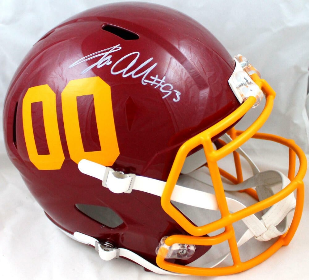 Signed Full Size Speed Helmet Jonathan Allen Washington Football Team Beckett (1 of 7)