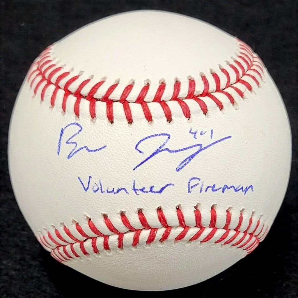 Beckett authenticated Ben Joyce autographed MLB ball Angels (1 of 2)