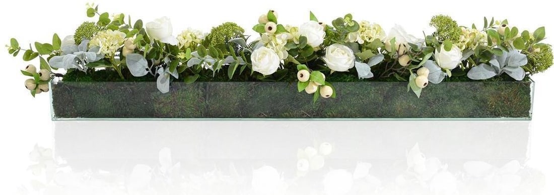 John-Richard Morning Mist Sideboard 58 Inch Botanicals (1 of 1)