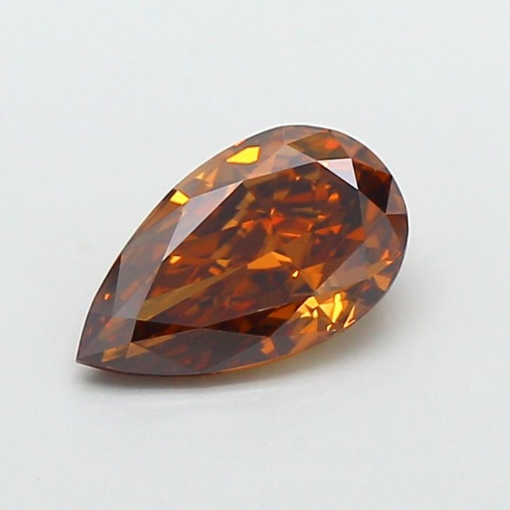 Loose Diamond - PEAR 1.02ct Fancy Deep Brownish Orange VS1: Loose Diamond - PEAR 1.02ct Fancy Deep Brownish Orange VS1 Source: This is a real non-mined Diamond that has been grown in a lab Shape: PEAR Carats: 1.02 Color: Fancy Deep Brownish Orange Certificatio
