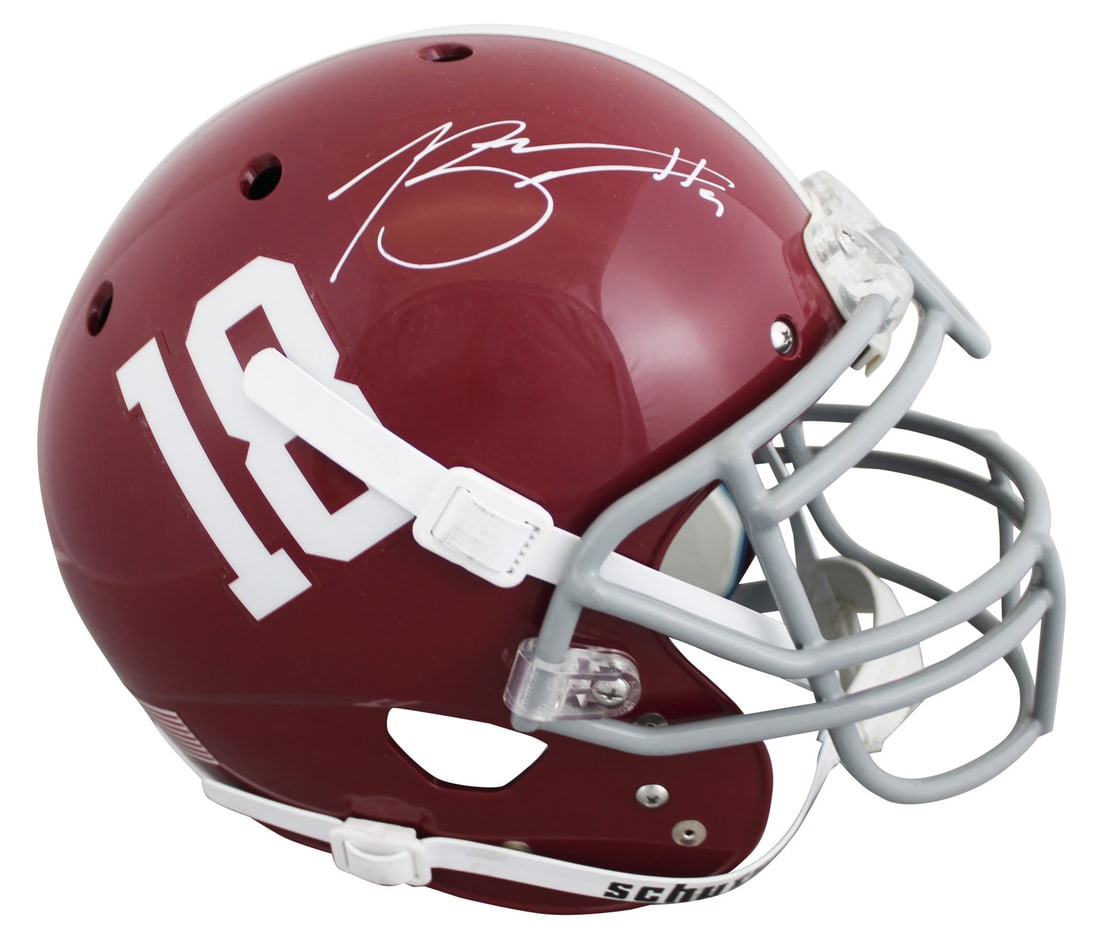 Bryce Young autographed Alabama Crimson Tide Proline full size helmet BAS: Bryce Young autographed Alabama Crimson Tide Proline full size helmet BAS Autographed authentic full size Proline football helmet personally signed by Bryce Young of the Alabama Crimson Tide. The item