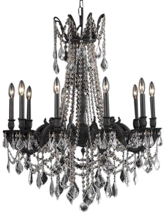 Elegant Rosalia Victorian Bowl Chandelier 10-Light Royal-Cut Crystal: Elegant Rosalia Victorian Bowl Chandelier 10-Light Royal-Cut Crystal Illuminate your space with the Elegant Rosalia Chandelier, featuring a luxurious design adorned with royal-cut crystals. This Victo