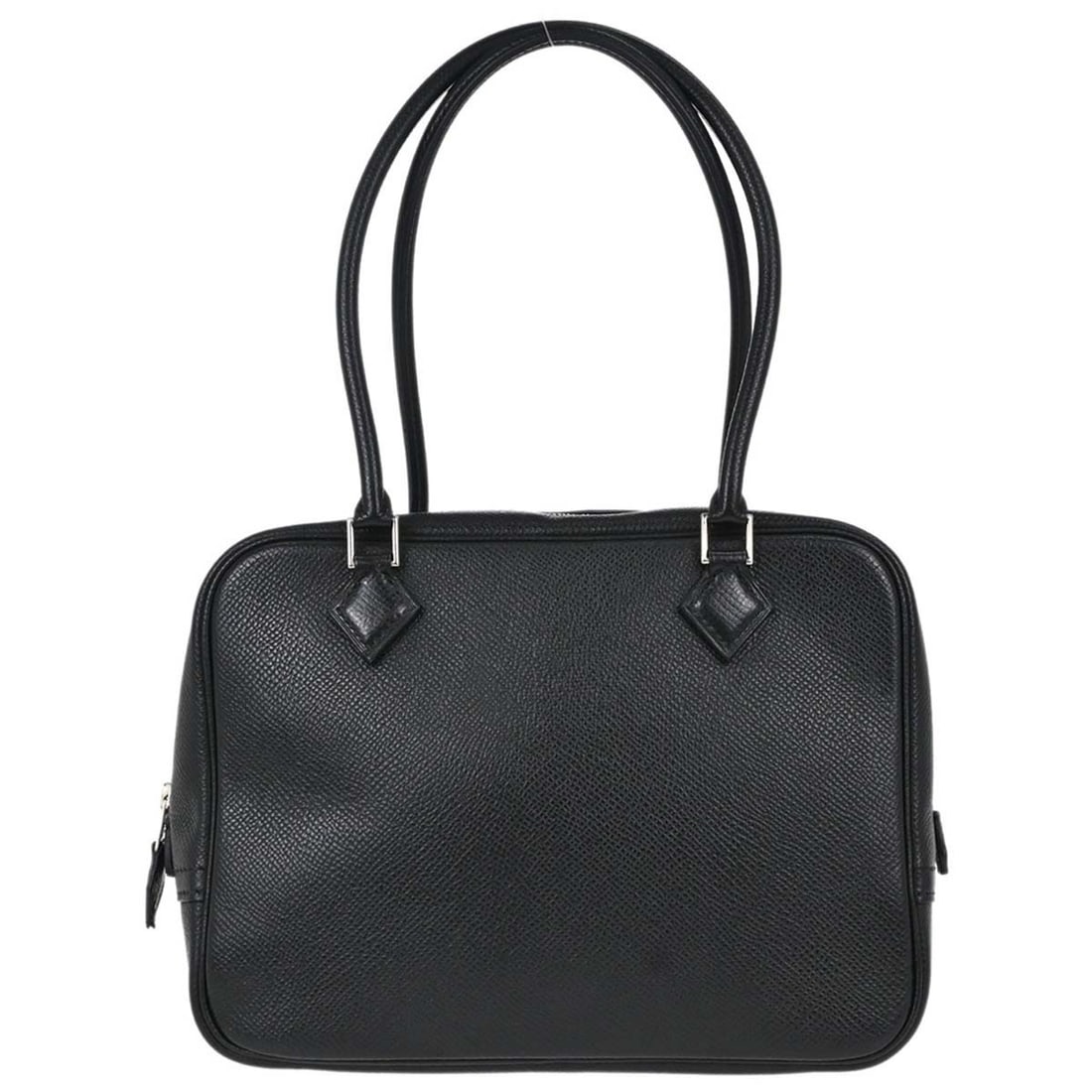 Hermes Mini Plume Black Epsom Leather Hand Bag with Box (1 of 15)