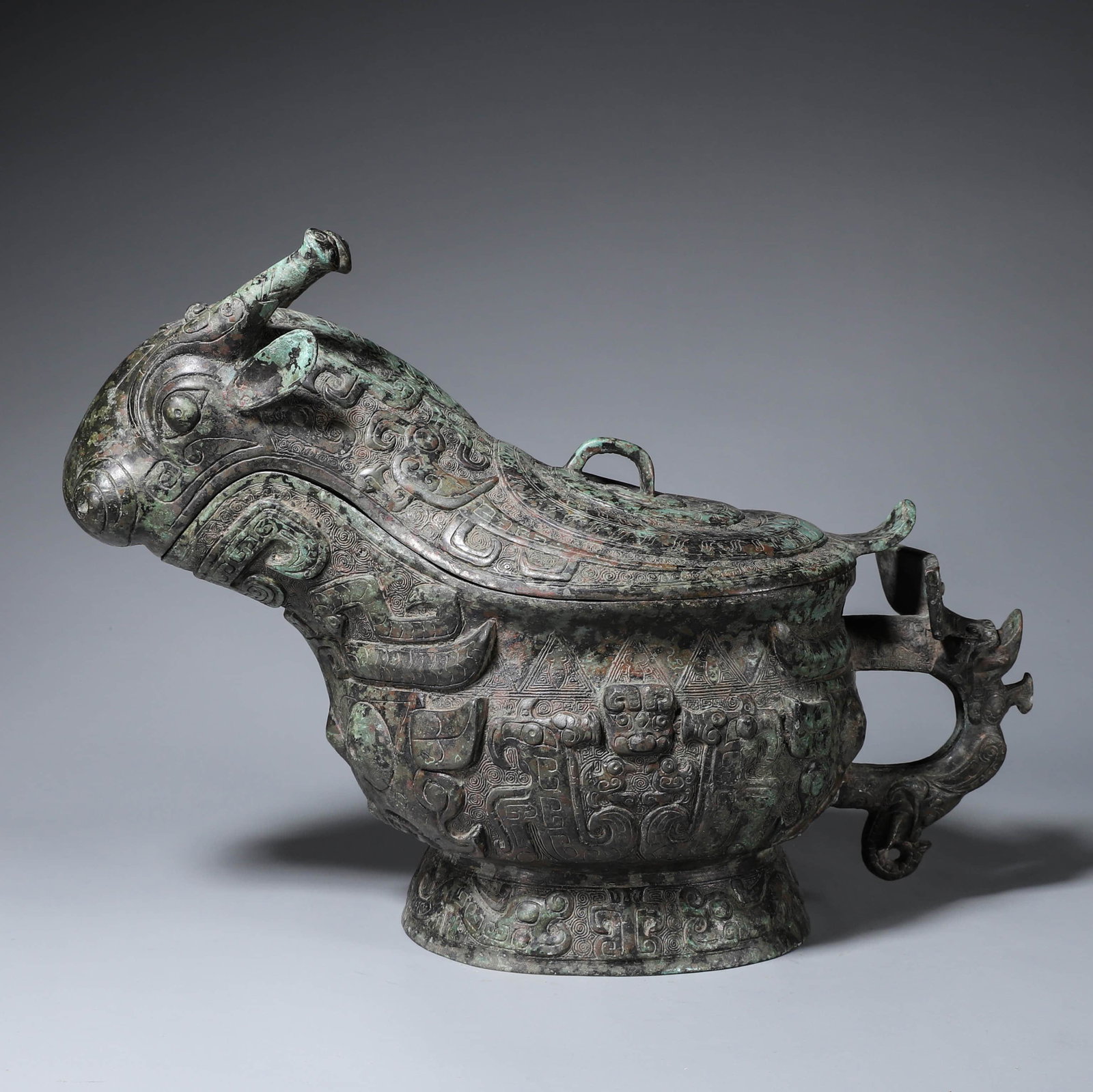 A Dragon Pattern Ram Shape Chinese Bronze Container (1 of 12)