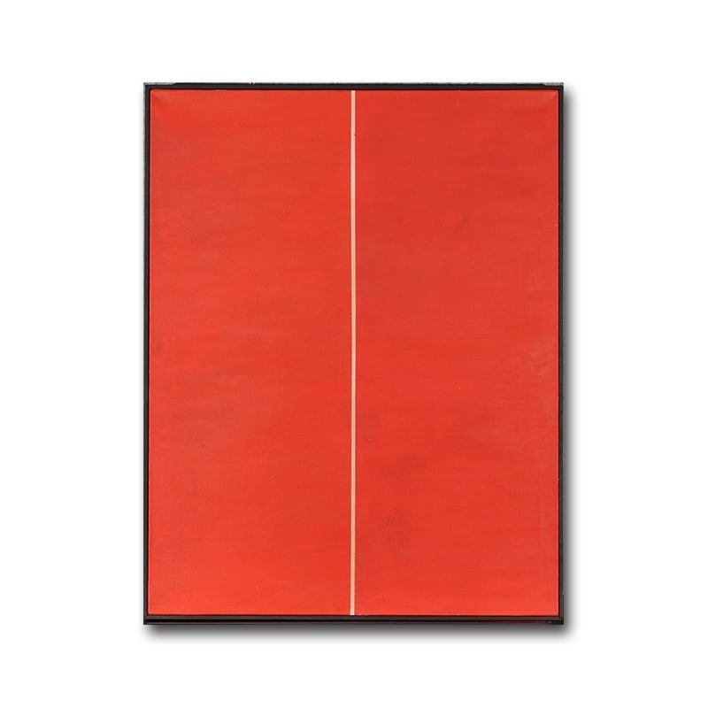 Barnett Newman (1905–1970), Attributed to, Oil on Canvas: BARNETT NEWMAN (1905–1970), ATTRIBUTED TO, OIL ON CANVASDimensions:Image size:60.5 x 50.5 cm. All measured values are approximate.Provenance and Authenticity:This item includes a certificate of