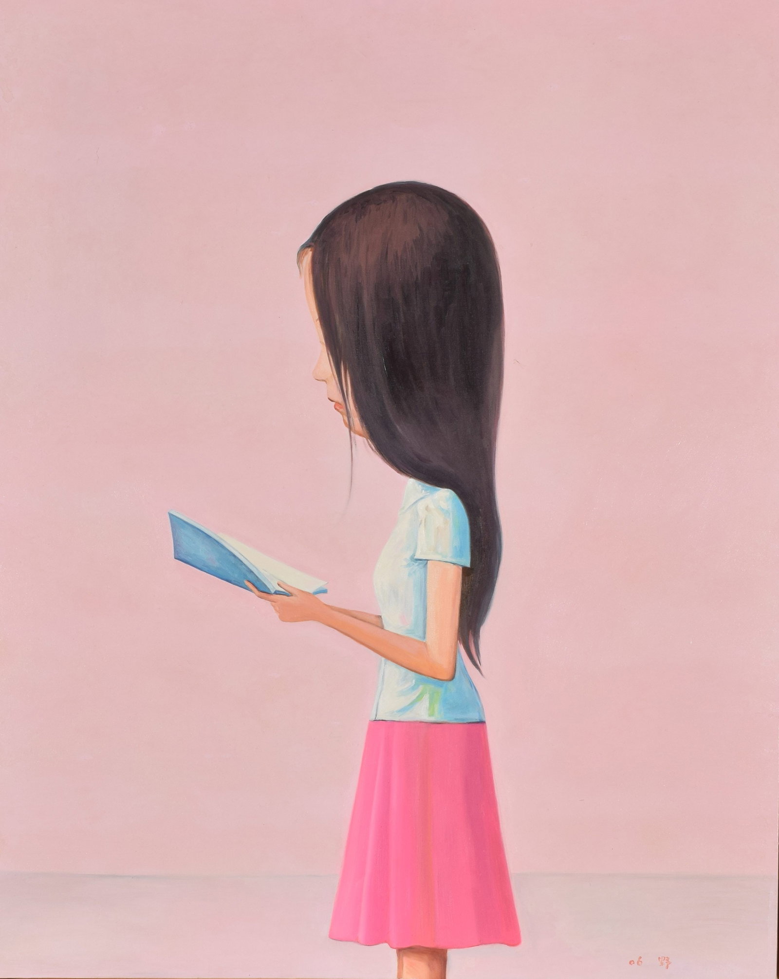 Liu Ye(b. 1964), Attributed to, Oil on Canvas: LIU YE(B. 1964), ATTRIBUTED TO, OIL ON CANVASDimensions:Image size:100 x 60 cm. All measured values are approximate.Provenance and Authenticity:This item includes a certificate of authenticity. The