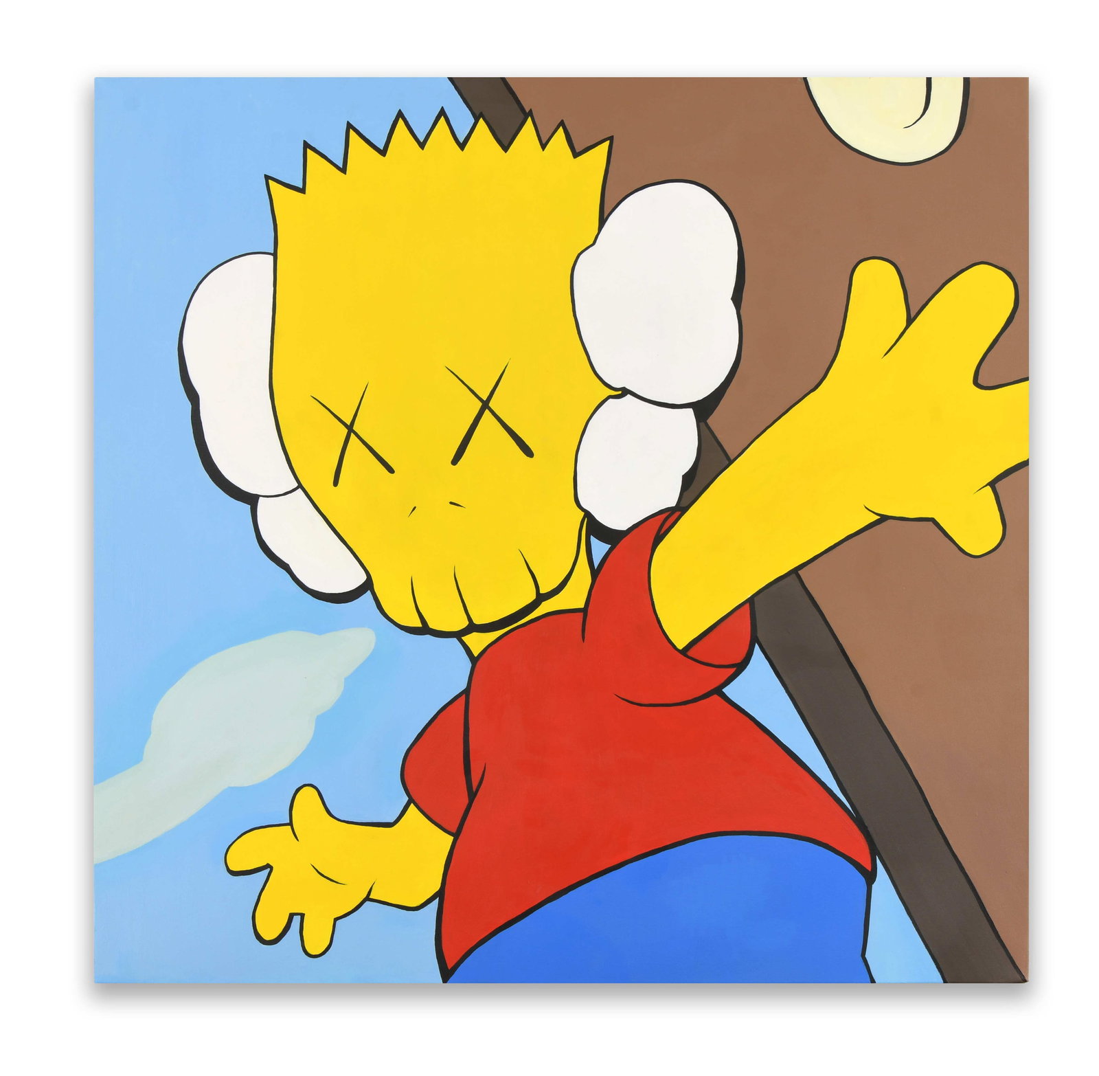 KAWS (b. 1974), Attributed to, Acrylic on Canvas: KAWS (B. 1974), ATTRIBUTED TO, ACRYLIC ON CANVASDimensions:Image size:92 × 92 cm. All measured values are approximate.Provenance and Authenticity:This item includes a certificate of authenticity.