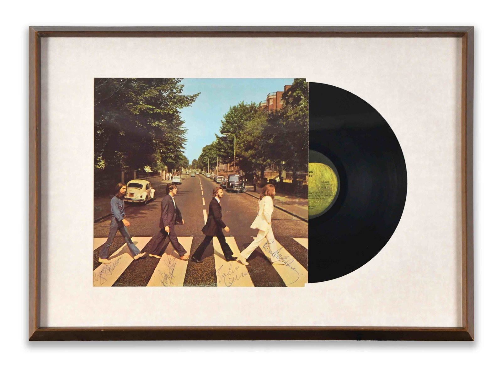 THE BEATLES – Fully Signed Abbey Road Album Display (1 of 1)