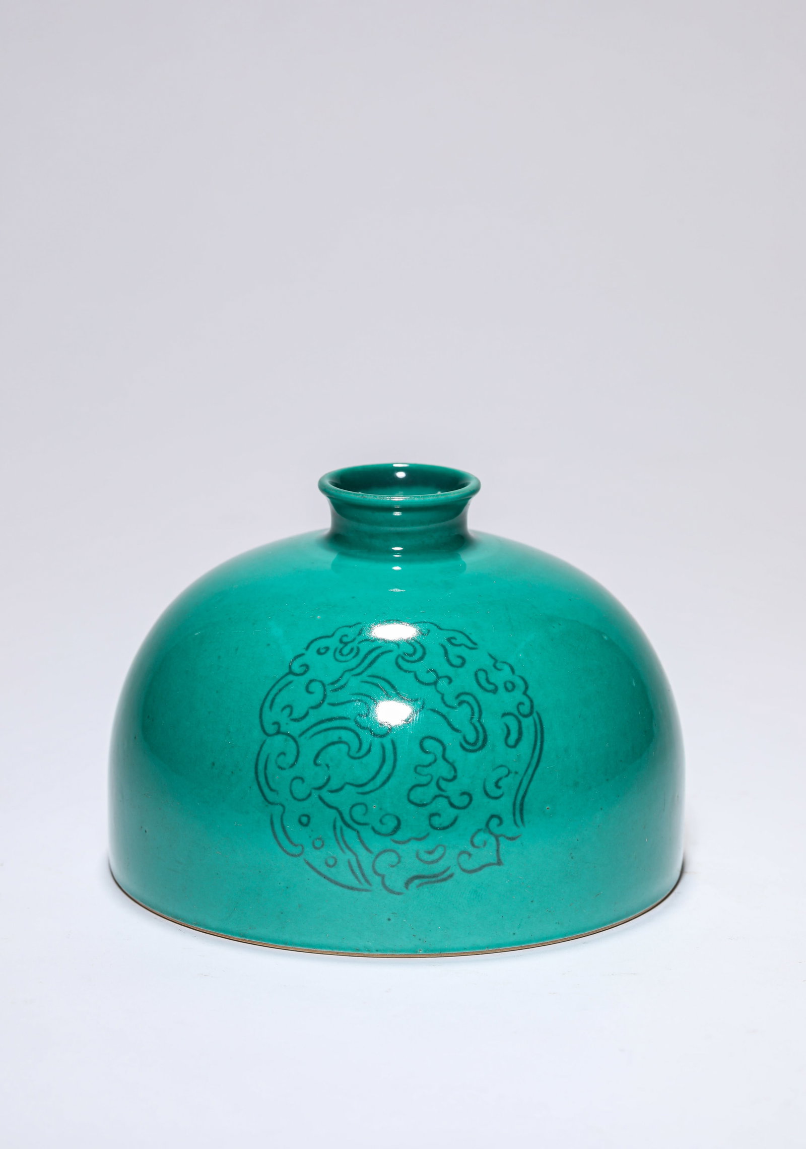 A GREEN-GLAZED 'TAIBAI' ZUN: A GREEN-GLAZED 'TAIBAI' ZUN Dimensions: Dimensions: Width: 12.6 cm x Height: 8.8 cm. All measurements are approximate. Era/Model: Made during the Kangxi reign of the Qing Dynasty Material: porcelain
