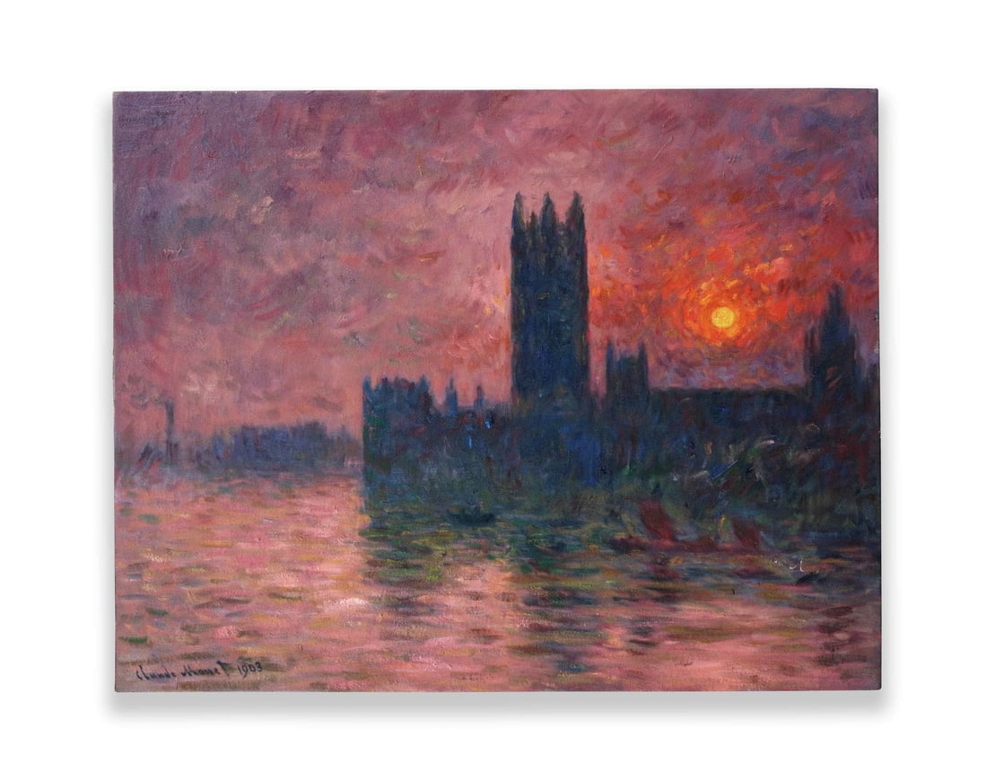 Claude Monet (1840-1926), Oil on Canvas: CLAUDE MONET (1840-1926), OIL ON CANVAS Dimensions: Image size: 60.2 x 77.4 cm. All measured values are approximate. Provenance and Authenticity: The work is presented on canvas with a traditional str