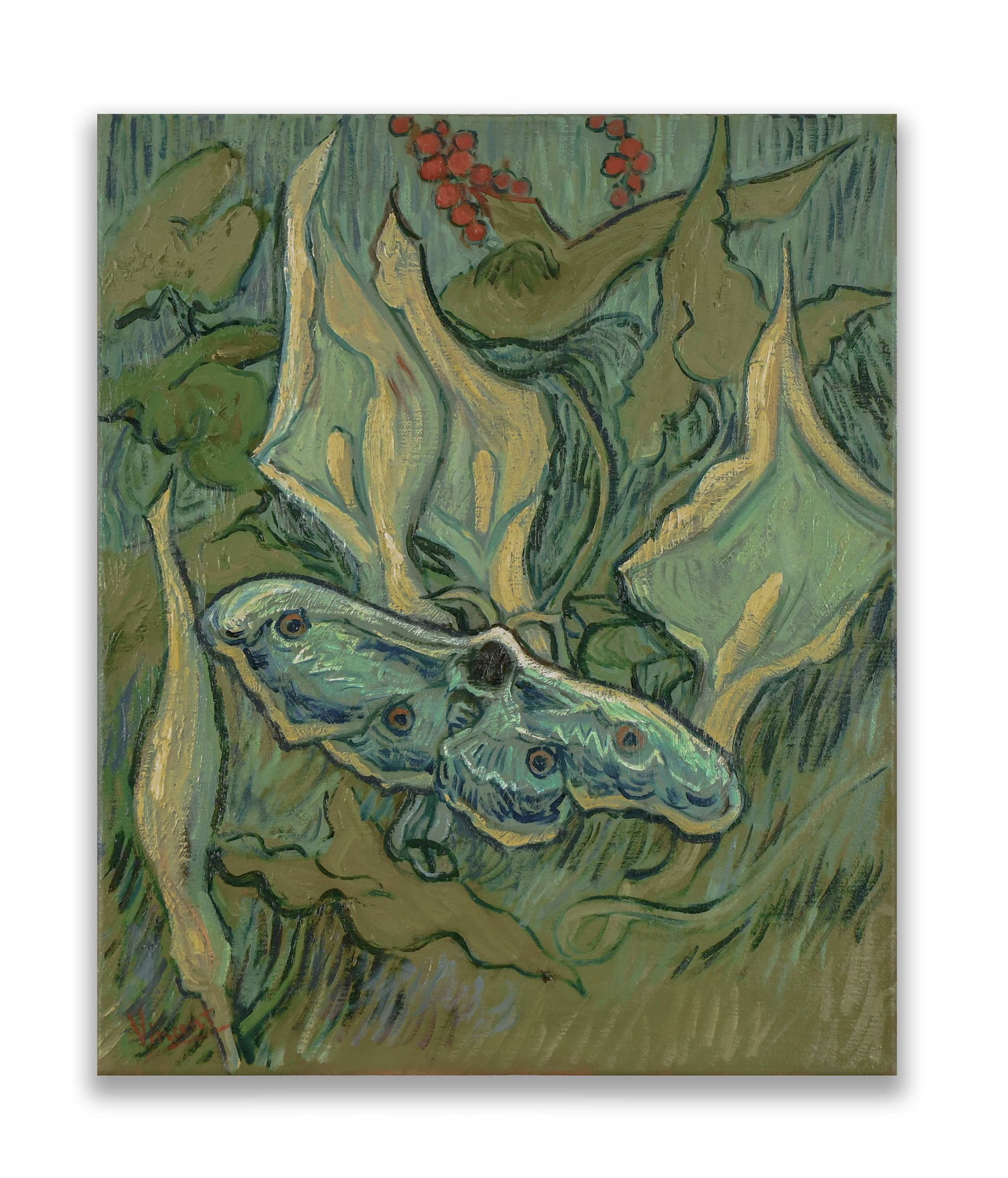 Vincent van Gogh (1853-1890), Oil on Canvas: VINCENT VAN GOGH (1853-1890), OIL ON CANVAS Dimensions: Image size: 20.75 x 17 inches.All measured values are approximate. Provenance and Authenticity: Recorded from the supplied front and reverse pho