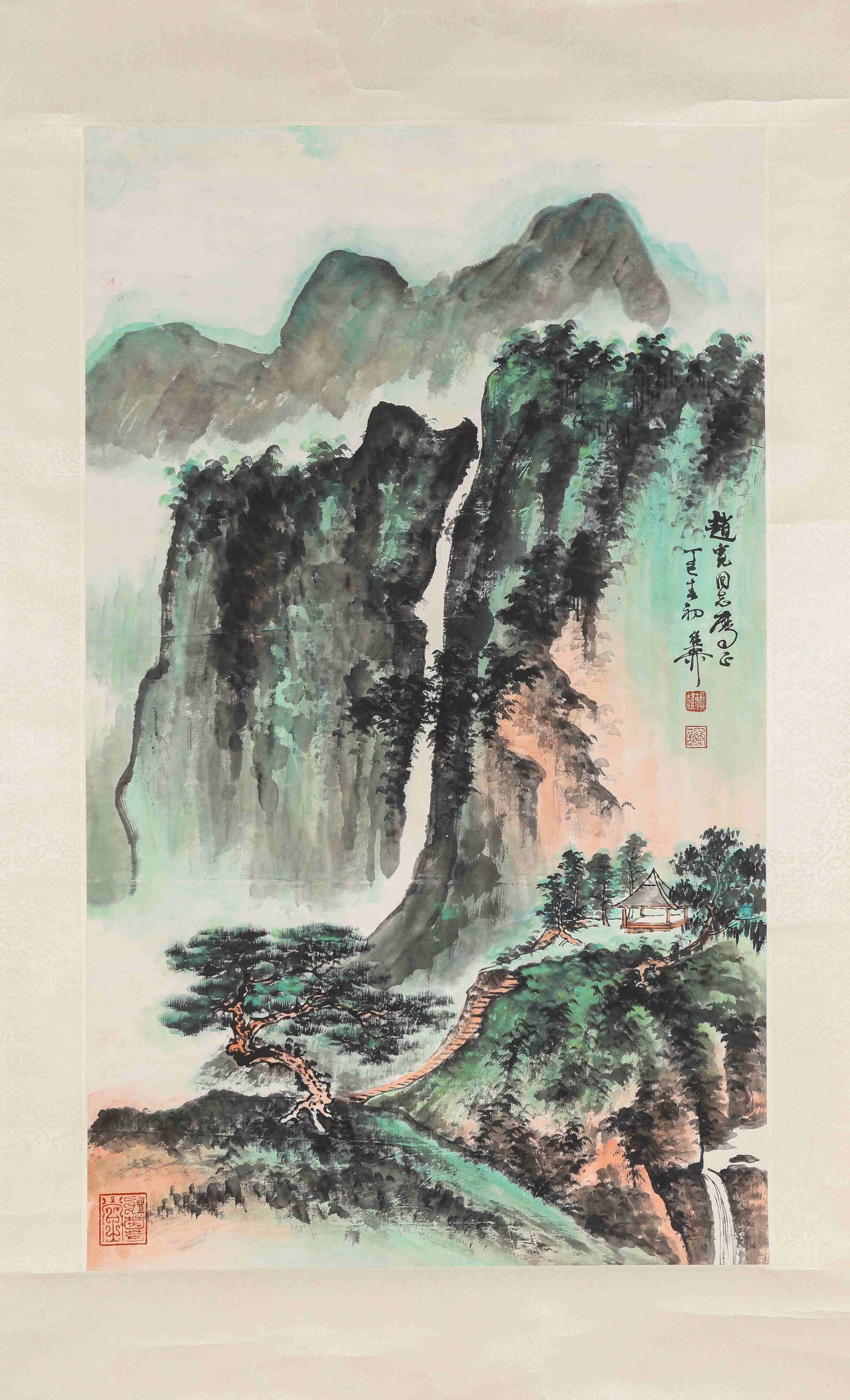 Xie Zhiliu (1910-1997), attributed to, Landscape: XIE ZHILIU (1910-1997), ATTRIBUTED TO, LANDSCAPE Dimensions: Dimensions: Width: 52 cm x Height: 86.5 cm. All measurements are approximate.