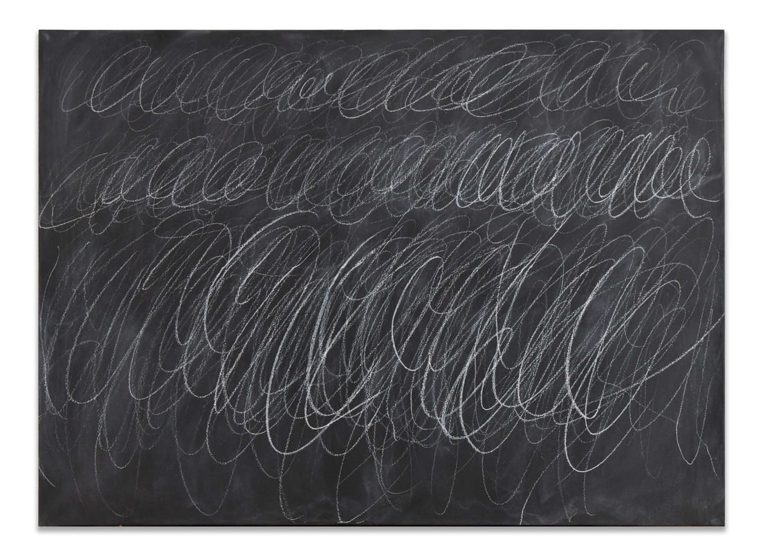 Cy Twombly (1928-2011), Oil on Canvas: CY TWOMBLY (1928-2011), OIL ON CANVAS Dimensions: Image size: 90 x 120 cm. All measured values are approximate. Provenance and Authenticity: The work is presented on canvas with a traditional stretche