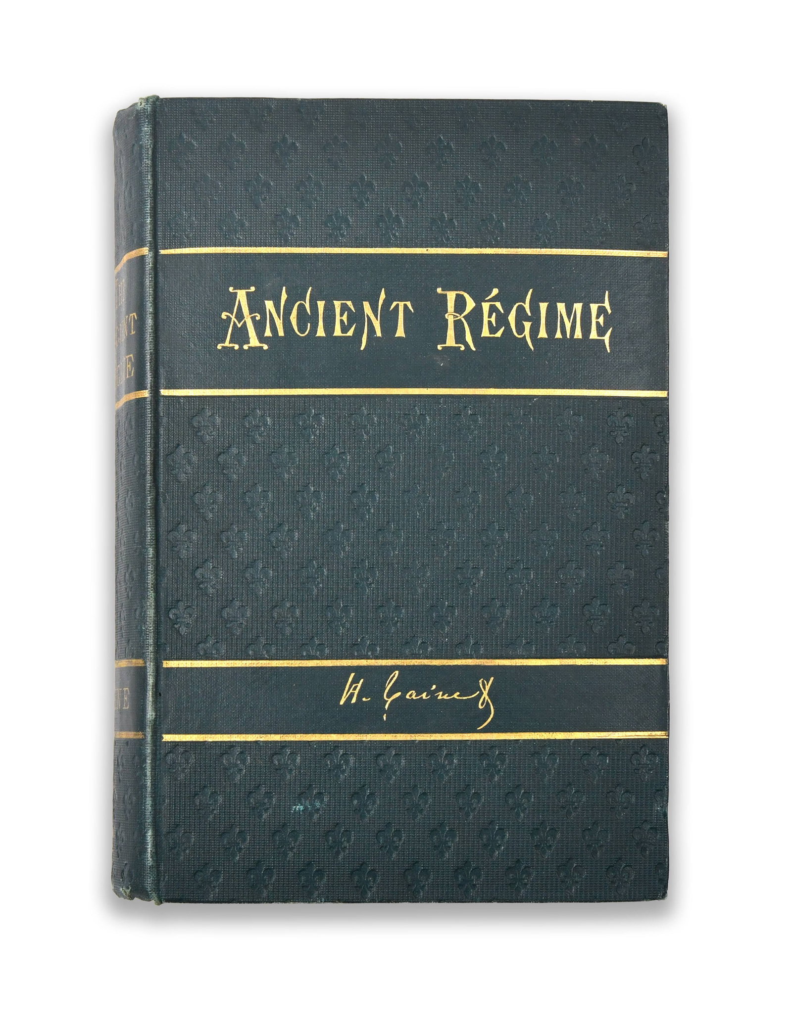 MARK TWAIN - Signed Copy of The Ancient Régime by Hippolyte Adolphe Taine (Henry Holt, New York, (1 of 5)