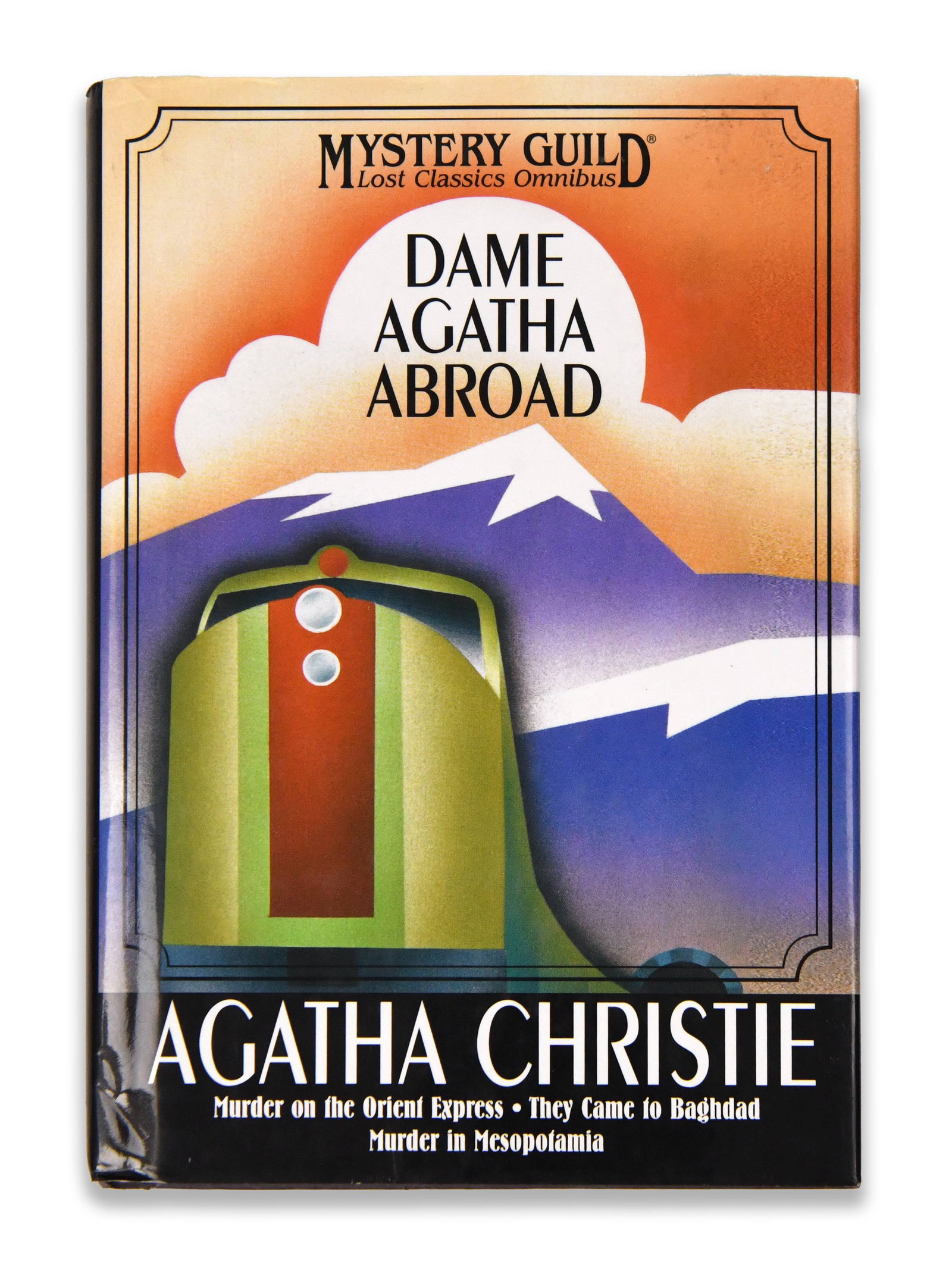 AGATHA CHRISTIE - Signed Dame Agatha Abroad Omnibus: AGATHA CHRISTIE - SIGNED DAME AGATHA ABROAD OMNIBUS Provenance and Authenticity: The title page bears a clear ink signature reading "Agatha Christie," positioned beneath the printed author's name and 