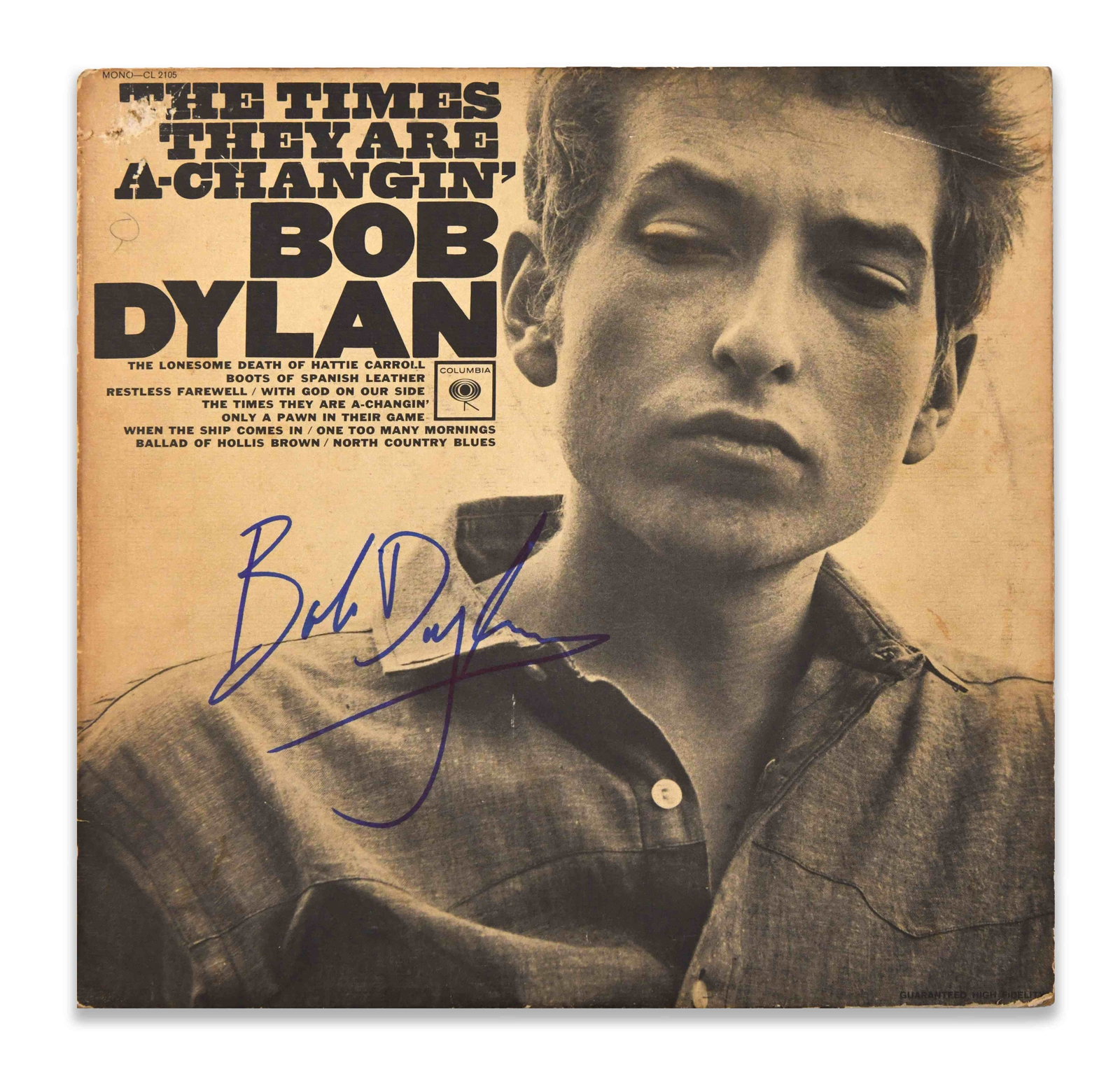 BOB DYLAN - Signed The Times They Are A-Changin' LP (1 of 4)
