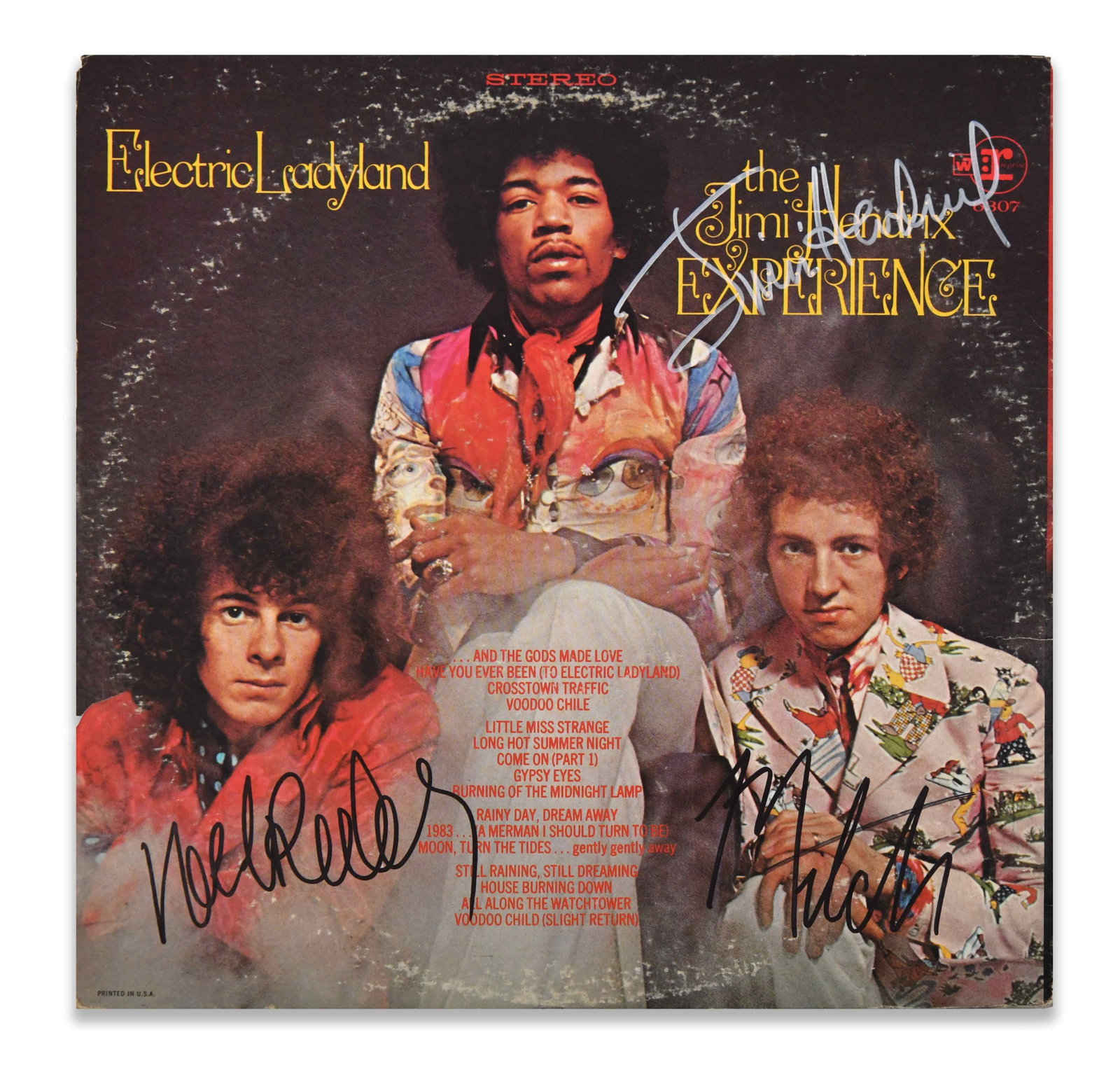 THE JIMI HENDRIX EXPERIENCE - Fully Signed Electric Ladyland LP (1 of 7)