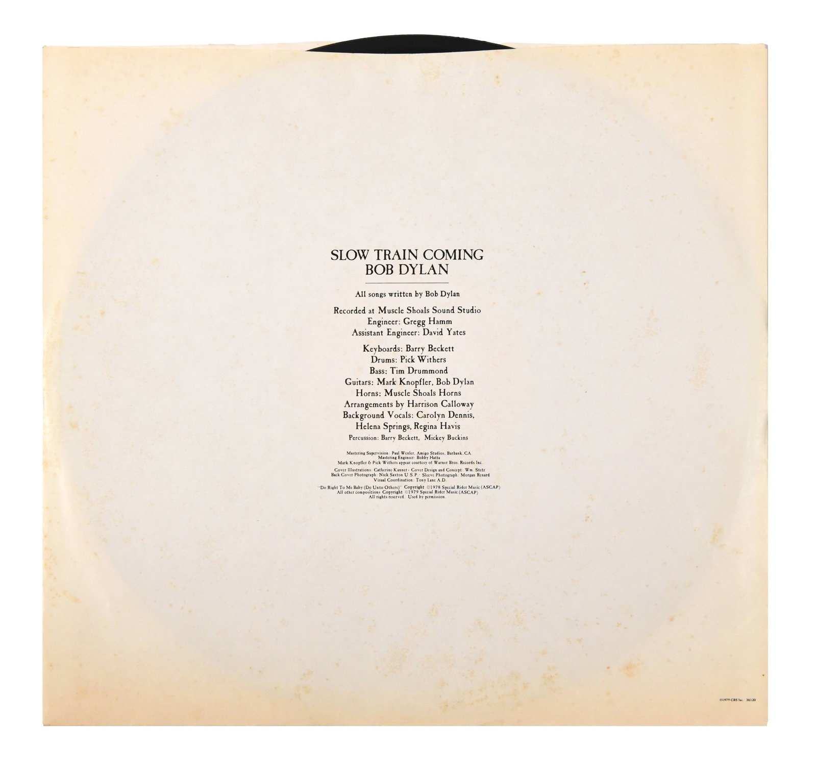 BOB DYLAN - Signed Slow Train Coming LP - 3