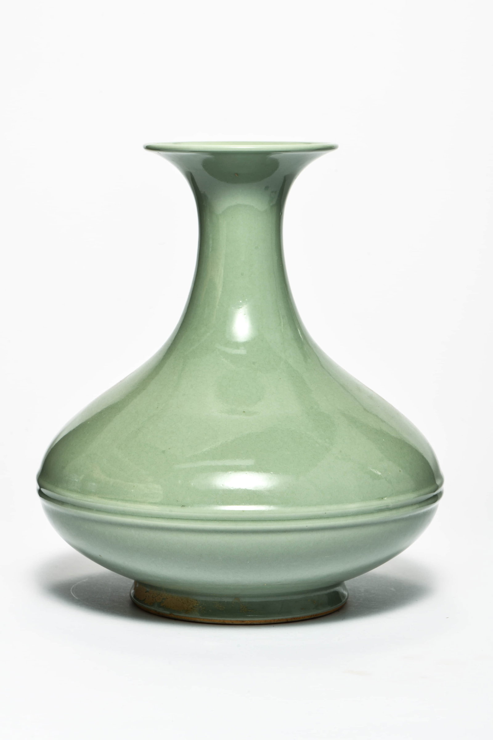 A celadon-glazed vase (1 of 4)