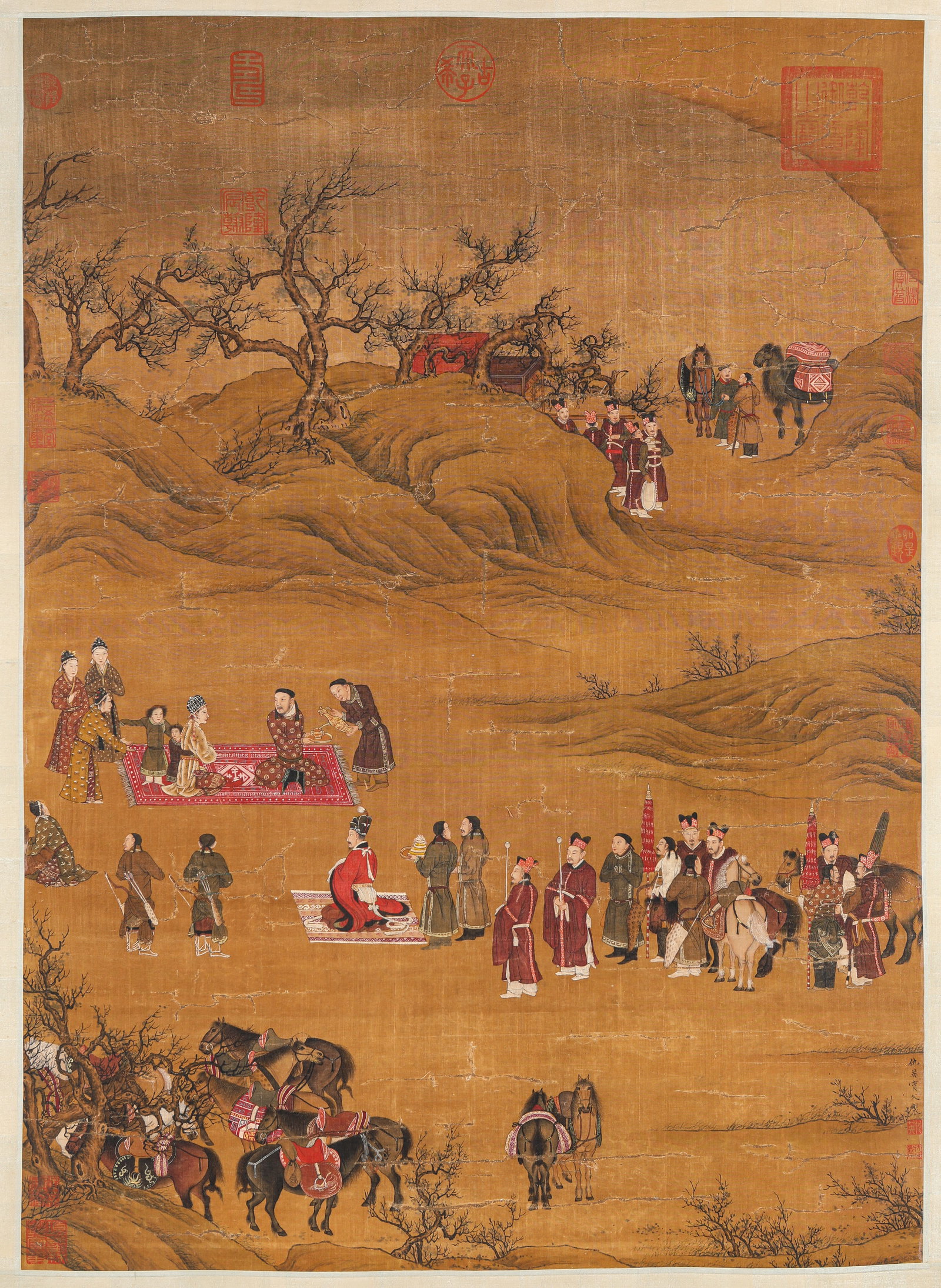 Qiu Ying (1494-1552), attributed to, Wenji Returns to Han (1 of 8)